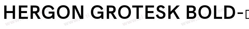 HERGON GROTESK BOLD字体转换